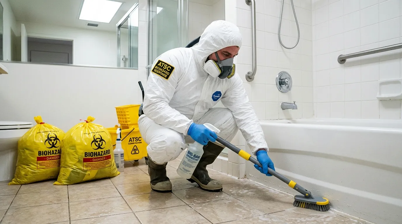 Decontamination equipment deployed for Blood Cleanup in Tewksbury